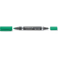 Staedtler Lumocolor Duo Marker 348, perm, grøn