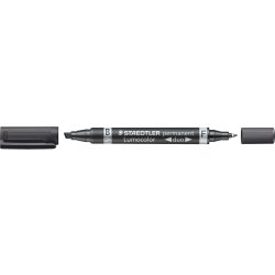 Staedtler Lumocolor Duo Marker 348B, perm, sort