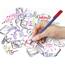Staedtler Triplus Ball Kuglepen | M | 4 farver