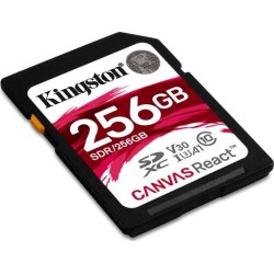 KINGSTON Canvas React 256GB SDXC hukom.kort