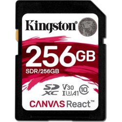 KINGSTON Canvas React 256GB SDXC hukom.kort