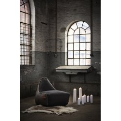 RETROit Canvas sækkestol uden håndtag, Brun/Orange