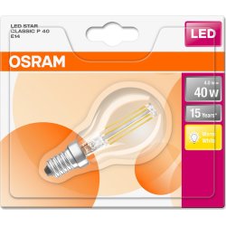 Osram Retro LED Kronepære klar E14, 4W=40W