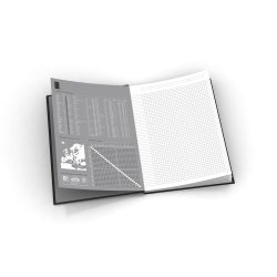 Oxford Smart Black Notesbog A5 | Kvadreret