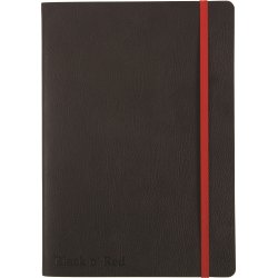 Oxford Black n'Red Soft Notesbog A5, linjeret