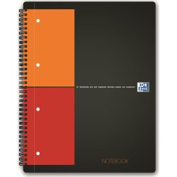 Oxford Int. Notebook Spiralbog A4+, kvadreret