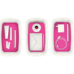 Leitz MyBox Opbevaringsboks Small, hvid/pink