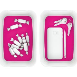 Leitz MyBox Opbevaringsbakke, hvid/pink