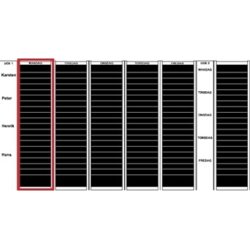 Planera dex kortmodul A5 högt format, 60mm 17 st