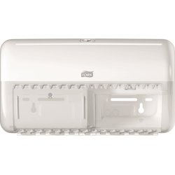 Tork T4 Twin Dispenser Toiletpapir | Hvid