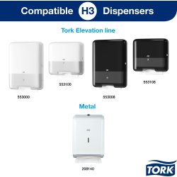 Tork H3 Universal Håndklædeark, zig-zag fold,15 pk