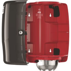 Tork M2 Dispenser Aftørringspapir, sort/rød
