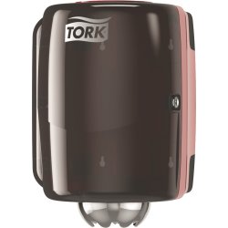 Tork M2 Dispenser Aftørringspapir, sort/rød