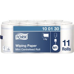 Tork M1 Standard Aftør.papir, 1-lags, hvid, 11 rl.