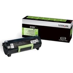 Lasertoner Lexmark 512H HC Svart 5000 sidor