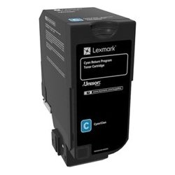 Lasertoner Lexmark CS720 Return Cyan 3000 sidor