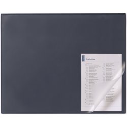 Durable Skriveunderlag m. kantbesk. 65x50 cm, blå