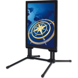 Gatuskylt Wind-Line Budget, 59,4x84,1 cm A1, Svart
