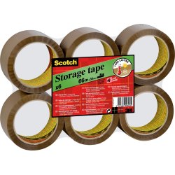 3M Scotch Pakketape 50 mm, akryl, low noise, brun