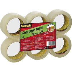 3M Scotch Pakketape LN | PP | 50mm x 66m | Klar