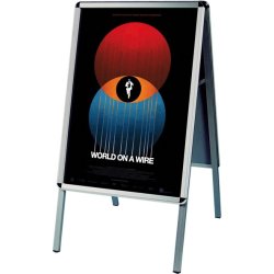 Gatuskylt Alu-Line Rondo, 70x100cm, Silver
