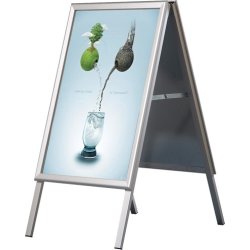Gatuskylt Alu-Line Standard. A2, Aluminium/silver