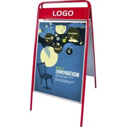 Gatuskylt Expo Sign, 59,4x84,1 cm, Röd
