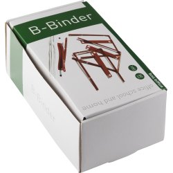 F-binder 80 mm plastöverdragen metall, 100 st, röd