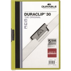 Durable Duraclip 30 Klemmappe | A4 | Grøn