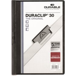 Durable Duraclip 30 Klemmappe | A4 | Sort