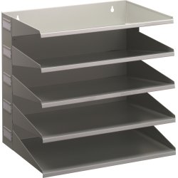 Durable sorteringsfack, 5-delat, grå
