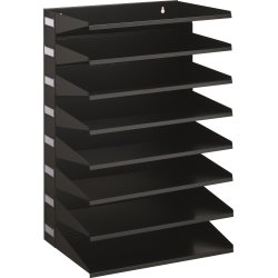 Durable sorteringsfack, 8-delat, svart