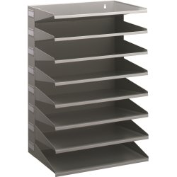 Durable sorteringsfack, 8-delat, grå