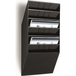 Durable FB Brochureholder | 6 | A4 tværf. | Sort