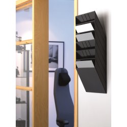 Durable FB Brochureholder | 6 | A4 tværf. | Sort