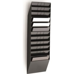Durable FB Brochureholder | 12 | A4 tværf. | Sort
