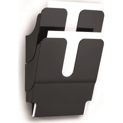 Durable FP Brochureholder | 2 | A4 højf. | Sort