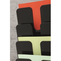 Durable FP Brochureholder | 6 | A4 højf. | Sort