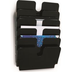 Durable FP Brochureholder | 6 | A4 tværf. | Sort