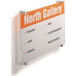 Durable Crystal Sign Skilt | A3