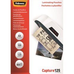 Fellowes Capture 125 mic A4 Lamineringslomme, mat