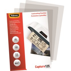 Fellowes Capture 125 mic A3 Lamineringslomme, mat