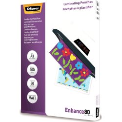 Fellowes Enhance 80 mic A3 lamineringslomme, mat