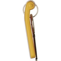 Durable Key Clip Nøglering/brik | Gul | 6 stk.