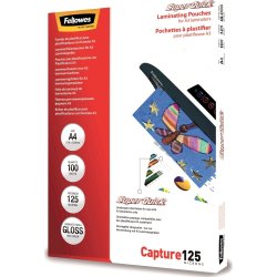 Fellowes Capture highspeed 125mic A4 Lamlomme glos