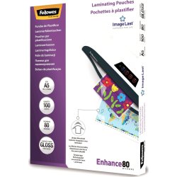 Fellowes Enhance 80 mic A5 Lamineringslomme, gloss