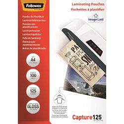 Fellowes Capture 125 mic A4 lamineringslomme gloss