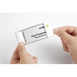 Durable Navneskilt m. magnet | 30x65 mm | 10 stk.
