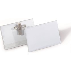Durable Navneskilt m. n+k. | 54x90 mm | 50 stk.