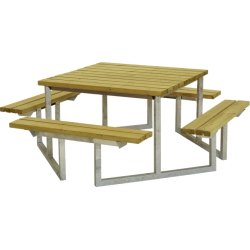 Plus Twist bänkset, Natur, 204 cm
